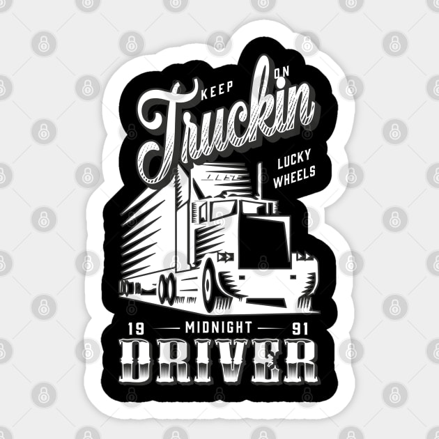 Truckin Sticker by Kams_store